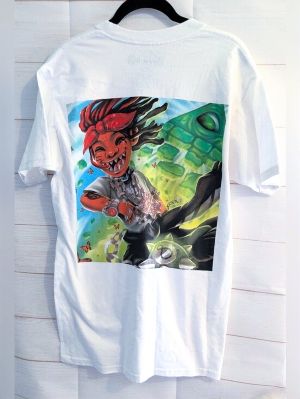 Rap Artist Trippie Red Dual Sided Street Style Gaffiti Style Graphic Tee Size M